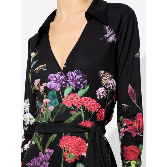 Alice + Olivia Millicent Secret Garden Wrap Mini Dress 8 NWT $440 - Picture 4 of 10